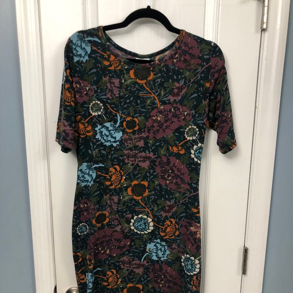 LuLaRoe Julia Sheath Dress.  Used.